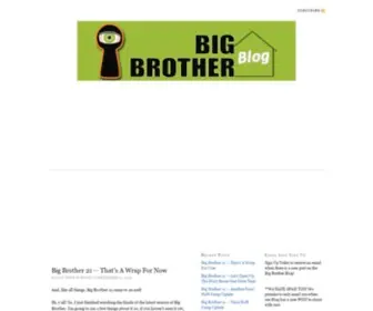 Big-Brother-Blog.com(Reporting on everything that is going on inside the Big Brother house (from a safe distance outside)) Screenshot