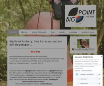 Big-Point-Archery.de(Big Point Archery...Ihre Adresse rund um den Bogensport) Screenshot