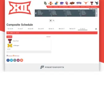 Big12Statistics.com(Composite Schedule) Screenshot