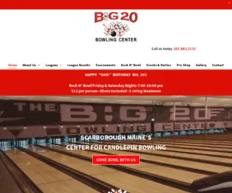 Big20Bowling.com(The Big 20 Bowling Center) Screenshot