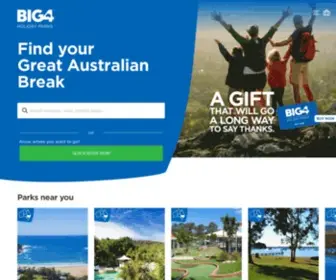 Big4.com.au(BIG4 Holiday Parks) Screenshot