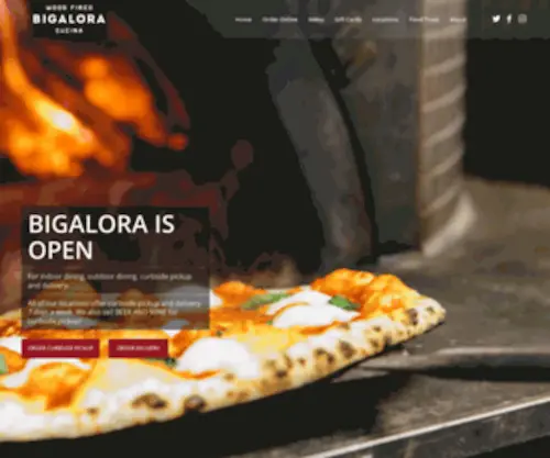 Bigalora.com(Bigalora wood fired cucina) Screenshot