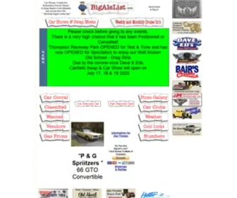 Bigalslist.com(Car Show and Car Cruise Listing with Dates) Screenshot