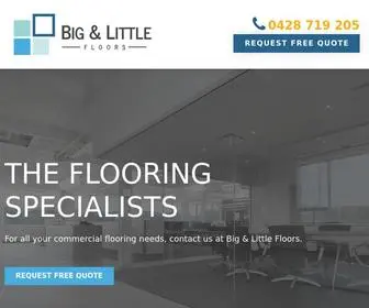 Bigandlittlefloors.com(Commercial Flooring and Vinyl Tiles Sydney) Screenshot