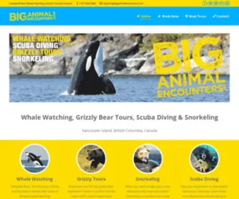 Biganimalencounters.com(Big Animal Encounters) Screenshot