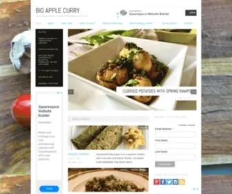Bigapplecurry.com(Big apple curry) Screenshot