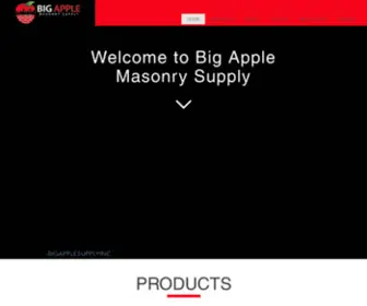 Bigapplesupplyinc.com(Masonry Supply) Screenshot