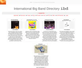 Bigbanddirectory.org(Ibd) Screenshot