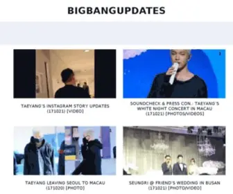 Bigbangupdates.com(Updates on South Korean Kpop group BIGBANG) Screenshot