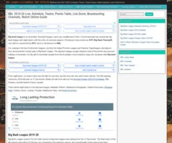 Bigbashleaguelive.com(Big Bash LiveWatch Online Score) Screenshot