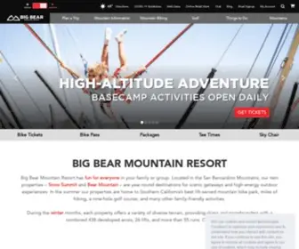 Bigbearmountainresort.com(Big Bear Mountain Resort Open Daily for Skiing & Snowboarding) Screenshot