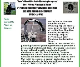 Bigbearplumbingcompanyrenonv.com(BIG BEAR PLUMBING COMPANY) Screenshot