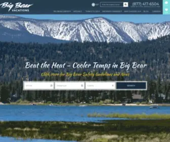Bigbearvacations.com(Big Bear Cabins & Vacation Rentals) Screenshot