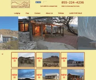 Bigbendvacations.com(Big Bend Vacation Rentals) Screenshot