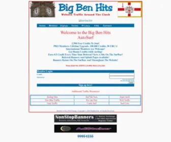 Bigbenhits.net(Auto Surf Traffic Exchange) Screenshot