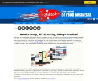 Bigblastdesign.co.uk(Website Design & SEO Bishops Stortford) Screenshot