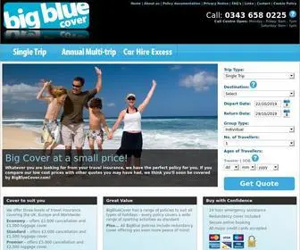 Bigbluecover.com(Travel Insurance) Screenshot