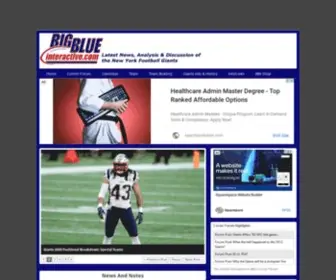 Bigblueinteractive.com(New York Giants News and Discussion) Screenshot