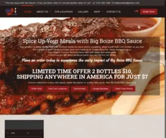 BigboizebbQsauce.com(Big Boize BBQ Sauce) Screenshot