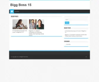 Bigboss15.com(Big Boss) Screenshot