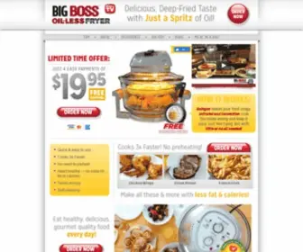 Bigbossfryer.com(Oil-Less Fryer) Screenshot