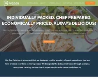 Bigboxcatering.com(Create an Ecommerce Website and Sell Online) Screenshot