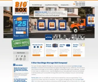 Bigbox.com(San Diego Storage Units) Screenshot