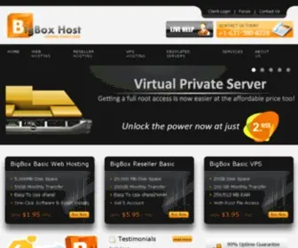 Bigboxhost.com(Web Hosting) Screenshot