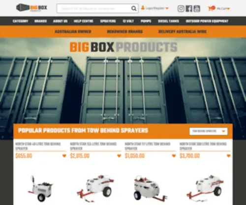 Bigboxproducts.com.au(Big Box Products) Screenshot