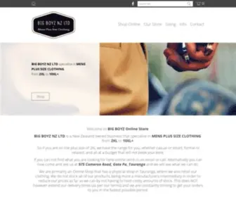 Bigboyz.co.nz(BIG BOYZ/mens plus size clothing/big mens clothing/large mens clothing) Screenshot