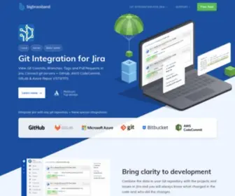 Bigbrassband.com(The BigBrassBand LLC website. We are the team behind the Git Integration for Jira) Screenshot