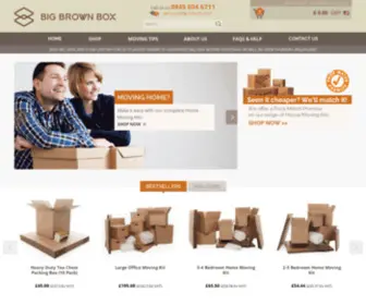 Bigbrownbox.co.uk(Cardboard packing boxes for moving house in London & UK) Screenshot