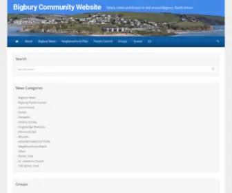 Bigburycommunity.co.uk(News, views and Events in and around Bigbury, South Devon) Screenshot