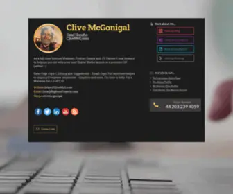 Bigbuzzprojects.com(Get To Know More About Clive McGonigal On WiseIntro Portfolio) Screenshot