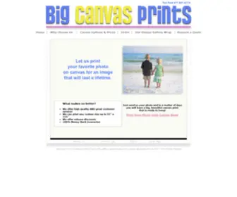 Bigcanvasprints.com(Print Photos on Canvas) Screenshot