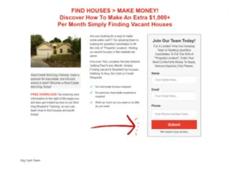 Bigcashteam.com(Real Estate Property Finder Job) Screenshot