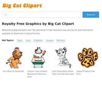 Bigcatclipart.com(Big Cat Clipart) Screenshot