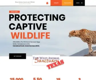 Bigcat.org(The Wild Animal Sanctuary TEXAS) Screenshot