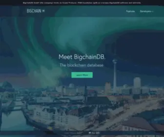 Bigchaindb.com(The blockchain database) Screenshot