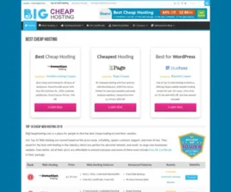 Bigcheaphosting.com(Best Cheap Hosting) Screenshot