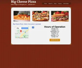 Bigcheese440.com(Big Cheese Pizza) Screenshot