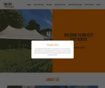 Bigcitytentrental.com(Big City Tent Rental) Screenshot