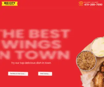 Bigcitywingsseafood.com(Big City) Screenshot