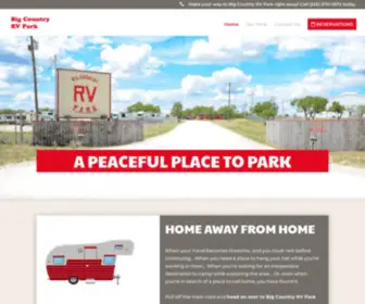 BigcountryrvPark.com(RV Park in Abilene) Screenshot