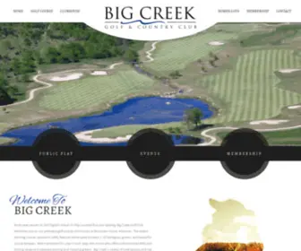 Bigcreekgolf.com(Big Creek Public Golf Course & Country Club) Screenshot