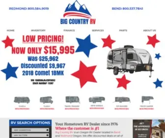 Bigcrv.com(Big Country RV) Screenshot