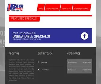 Bigdaddysliquors.co.za(Featured Specials) Screenshot