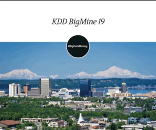 Bigdata-Mining.org(BigMine 2019) Screenshot