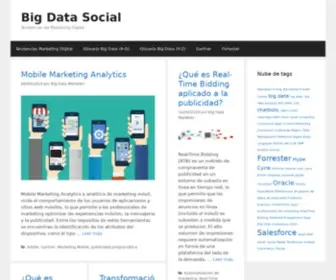Bigdata-Social.com(Big Data Analytics & Social Media data) Screenshot