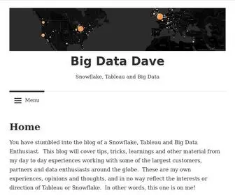 Bigdatadave.com(Snowflake, Tableau and Big Data) Screenshot